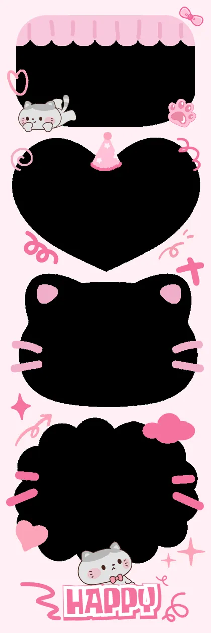 Mẫu khung Happy cat 2